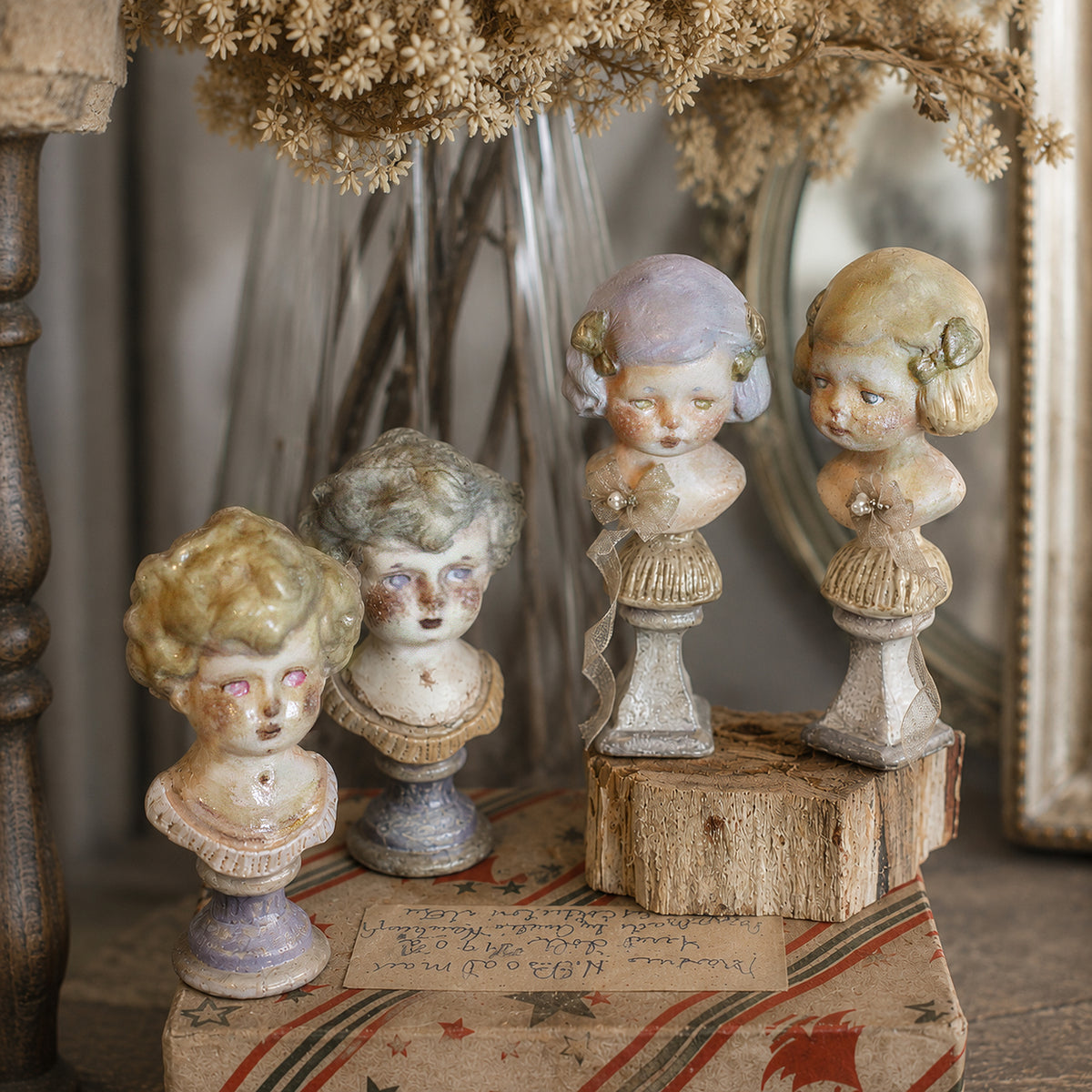 Miniature Doll Portrait Bust
