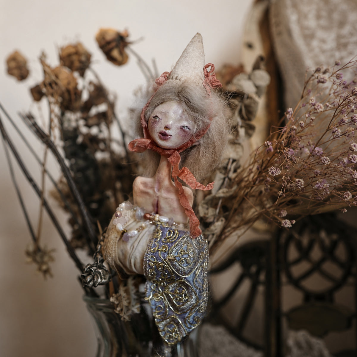 Doll Hand Bell Sculpture