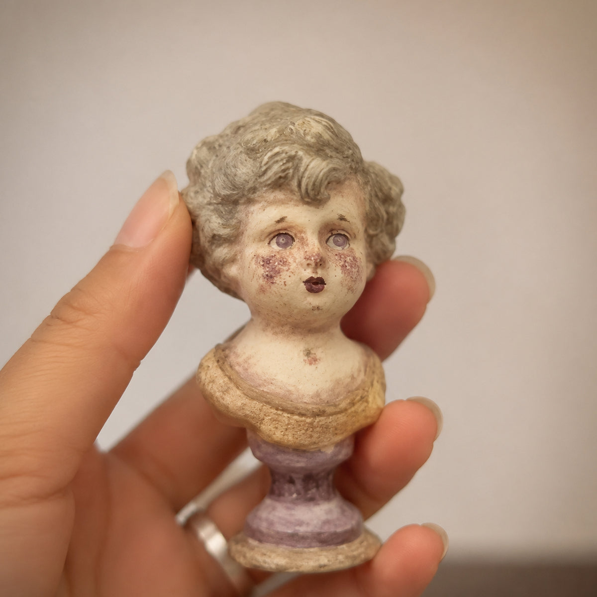 Miniature Doll Portrait Bust
