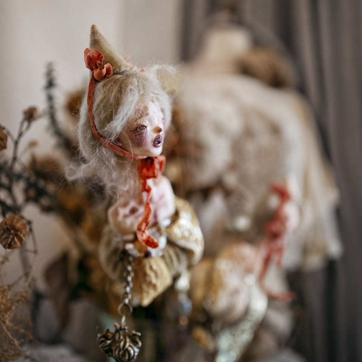 Doll Hand Bell Sculpture