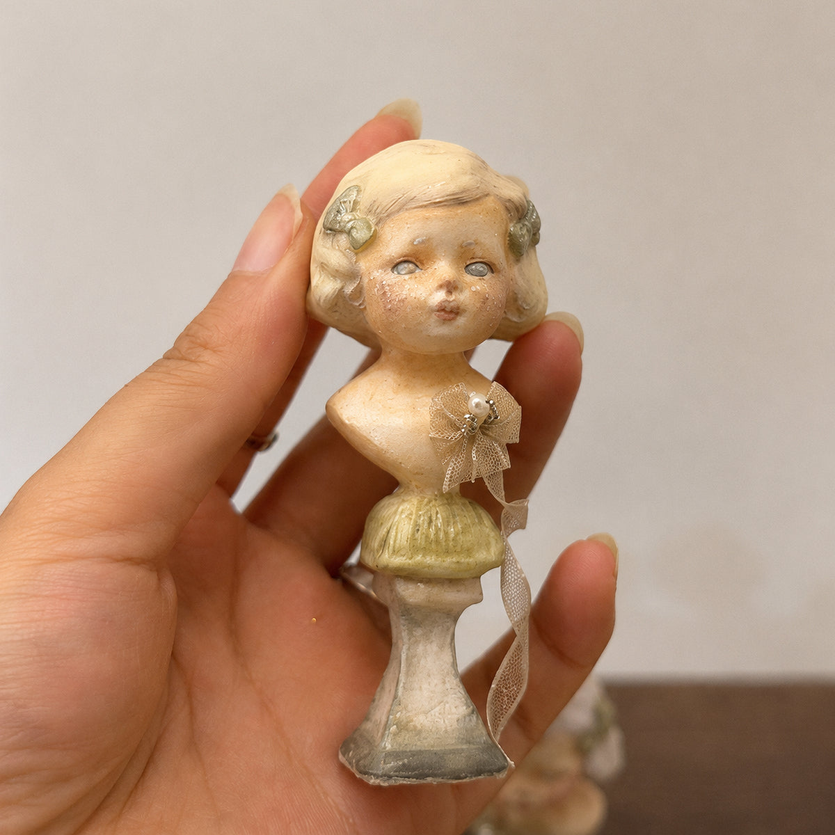 Miniature Doll Portrait Bust