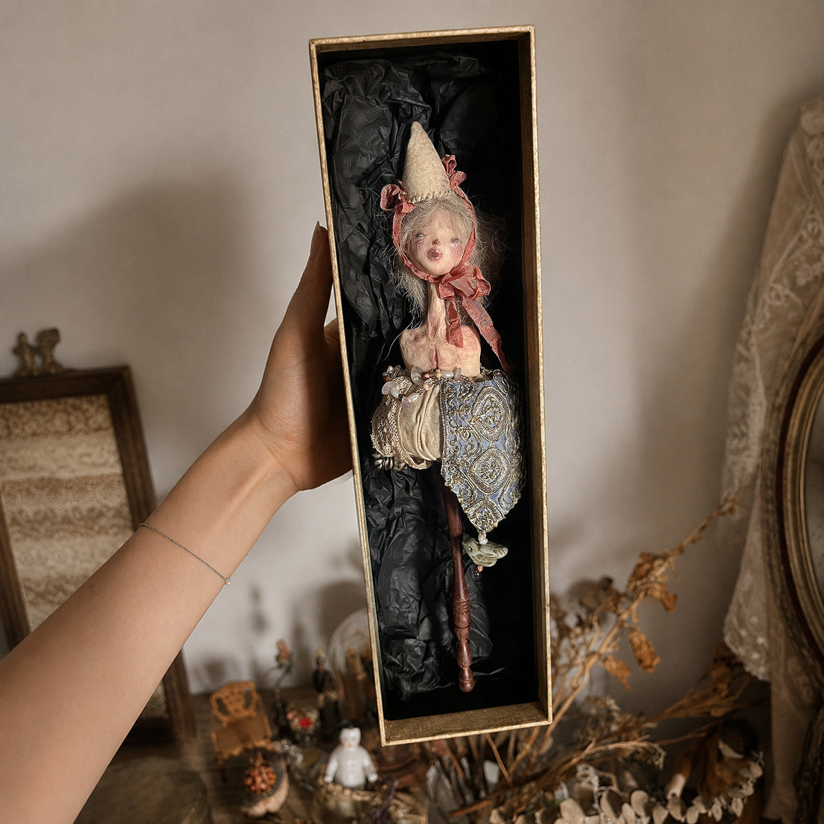 Doll Hand Bell Sculpture