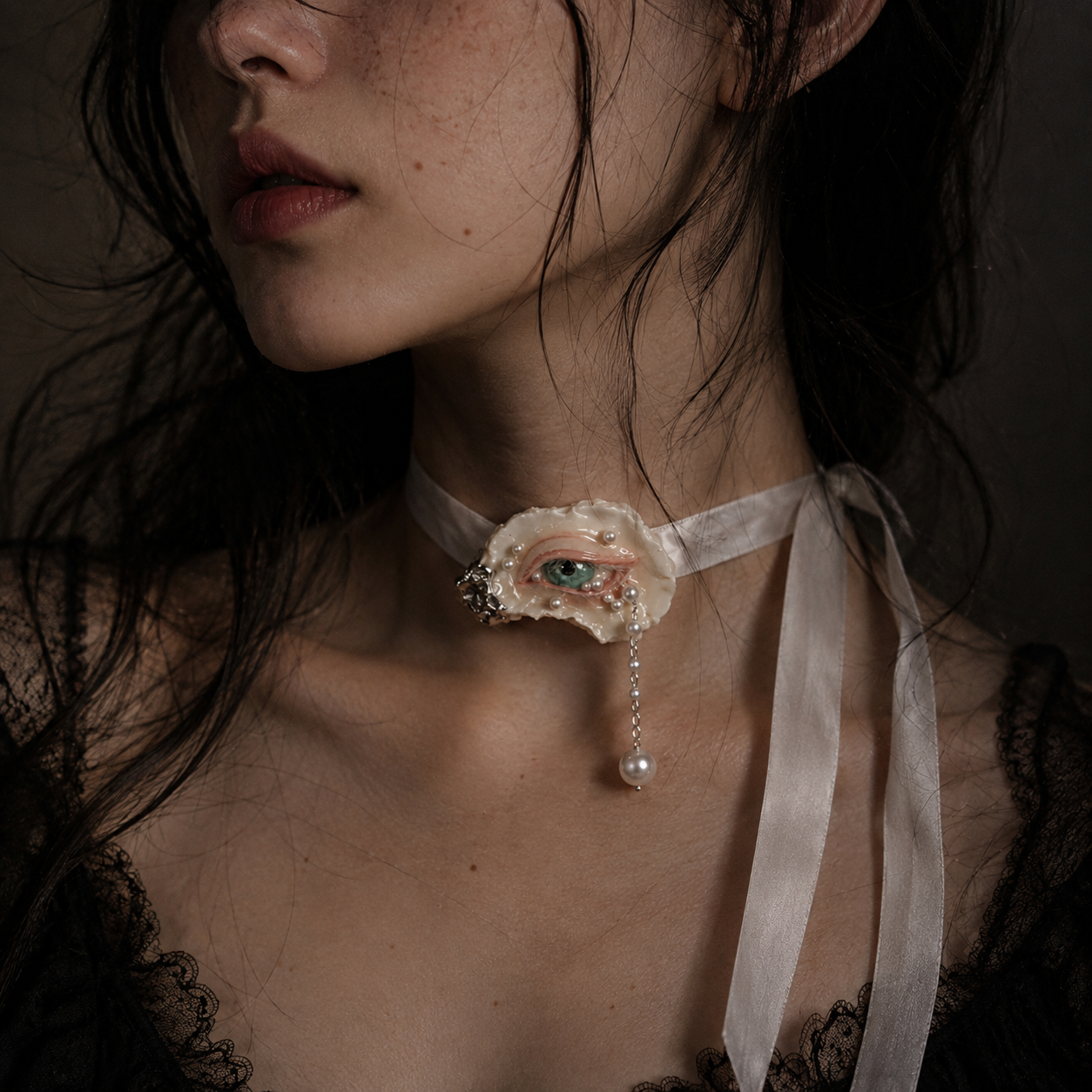 Nyra Seafoam Gaze — Pearl Oyster Eye