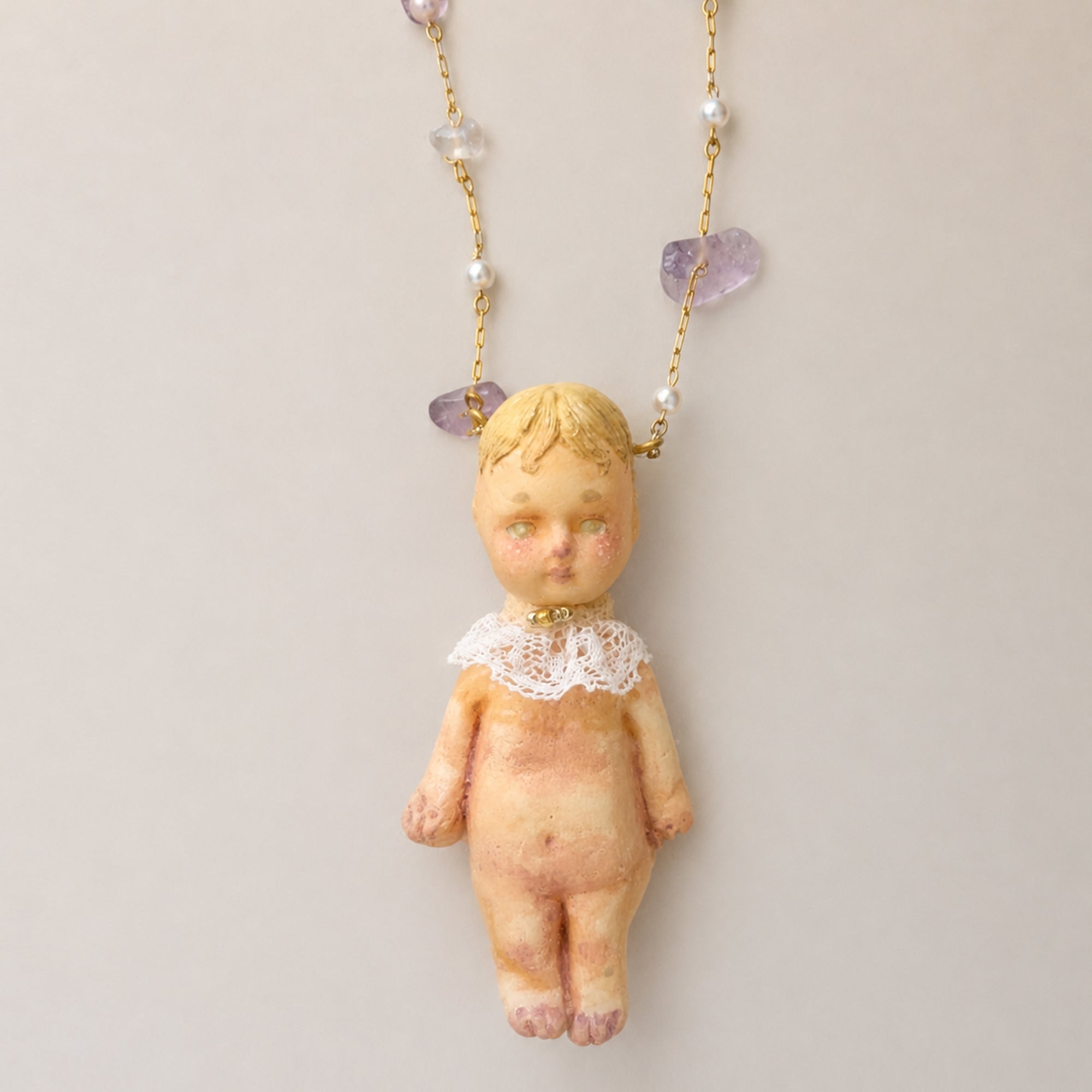 A002 — Handmade Doll Pendant Necklace | Choose Your Lambwick Resident | Lambwick Manor Collection