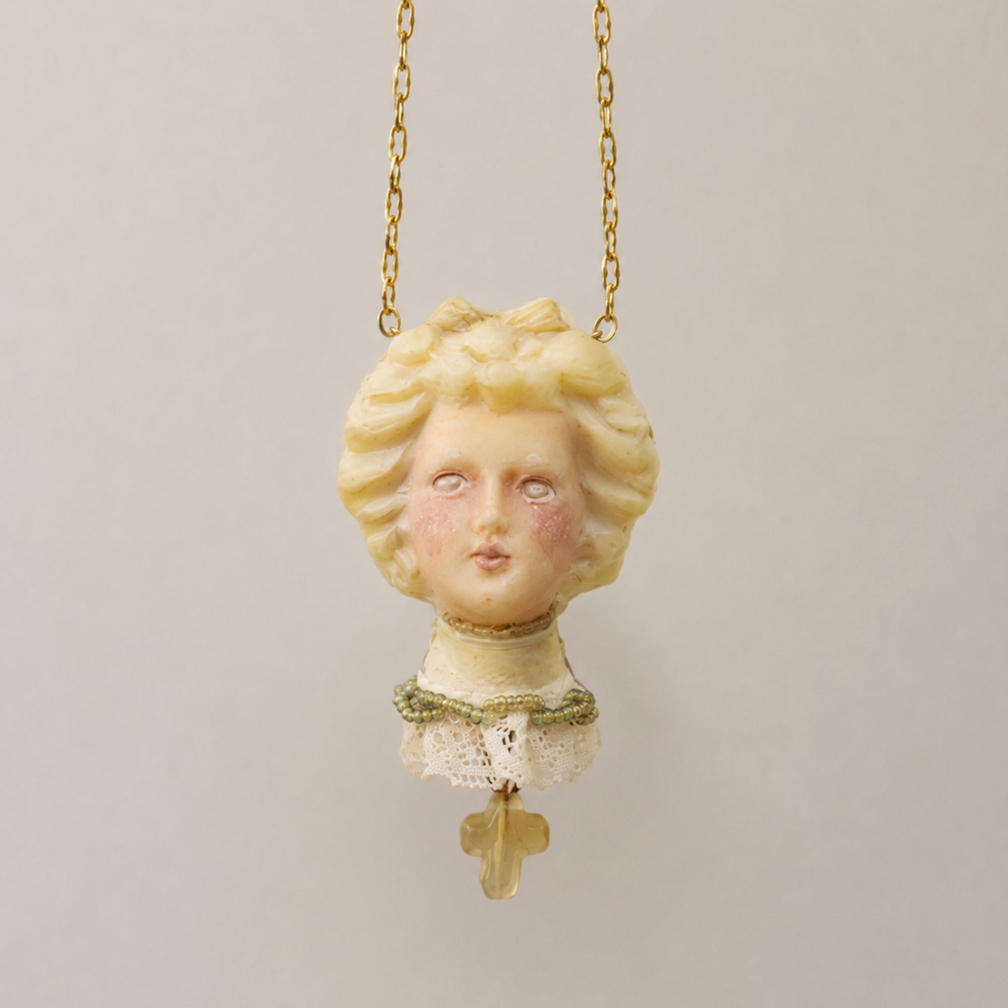 A002 — Handmade Doll Pendant Necklace | Choose Your Lambwick Resident | Lambwick Manor Collection