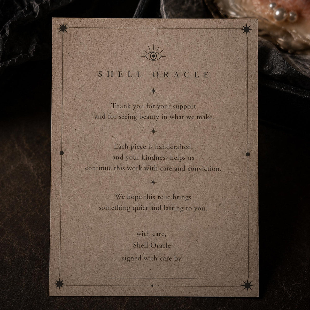 Shell Oracle presentation card
