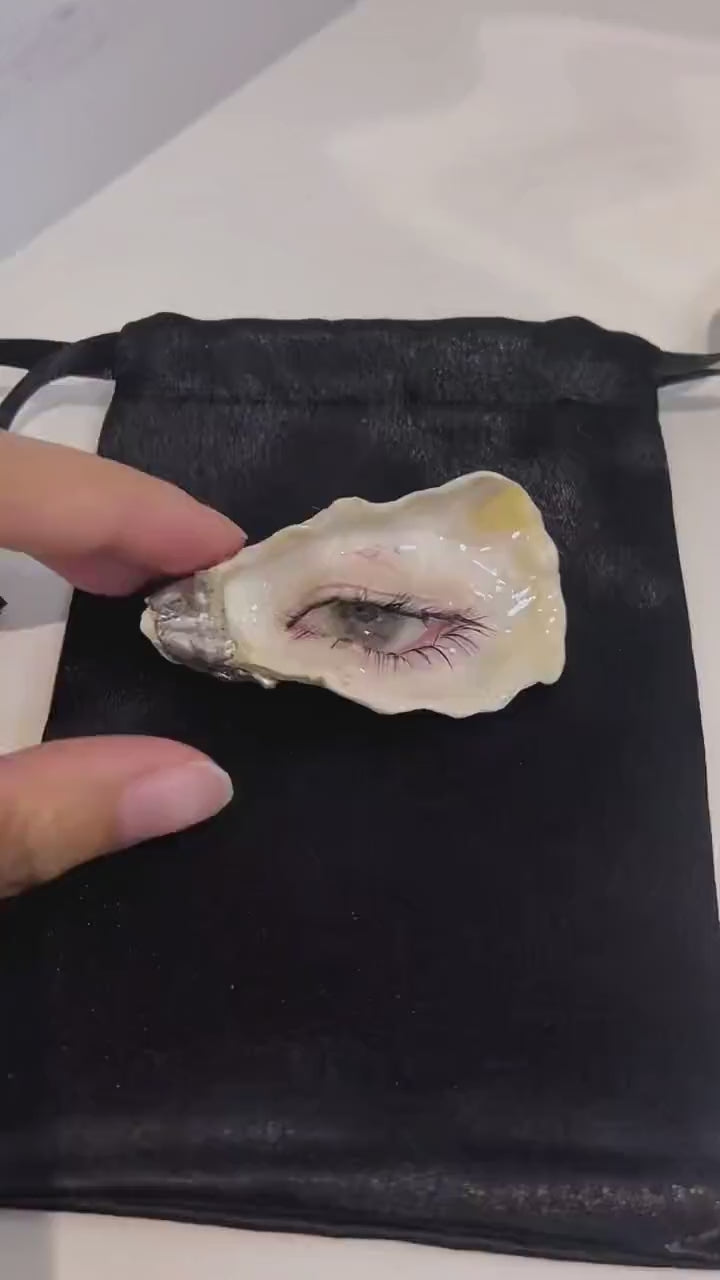Nyra Black-Lash Oyster Eye — Choker, Brooch or Charm — product video