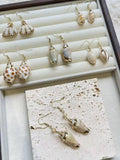 Natural Seashell Drop Earrings — primary view