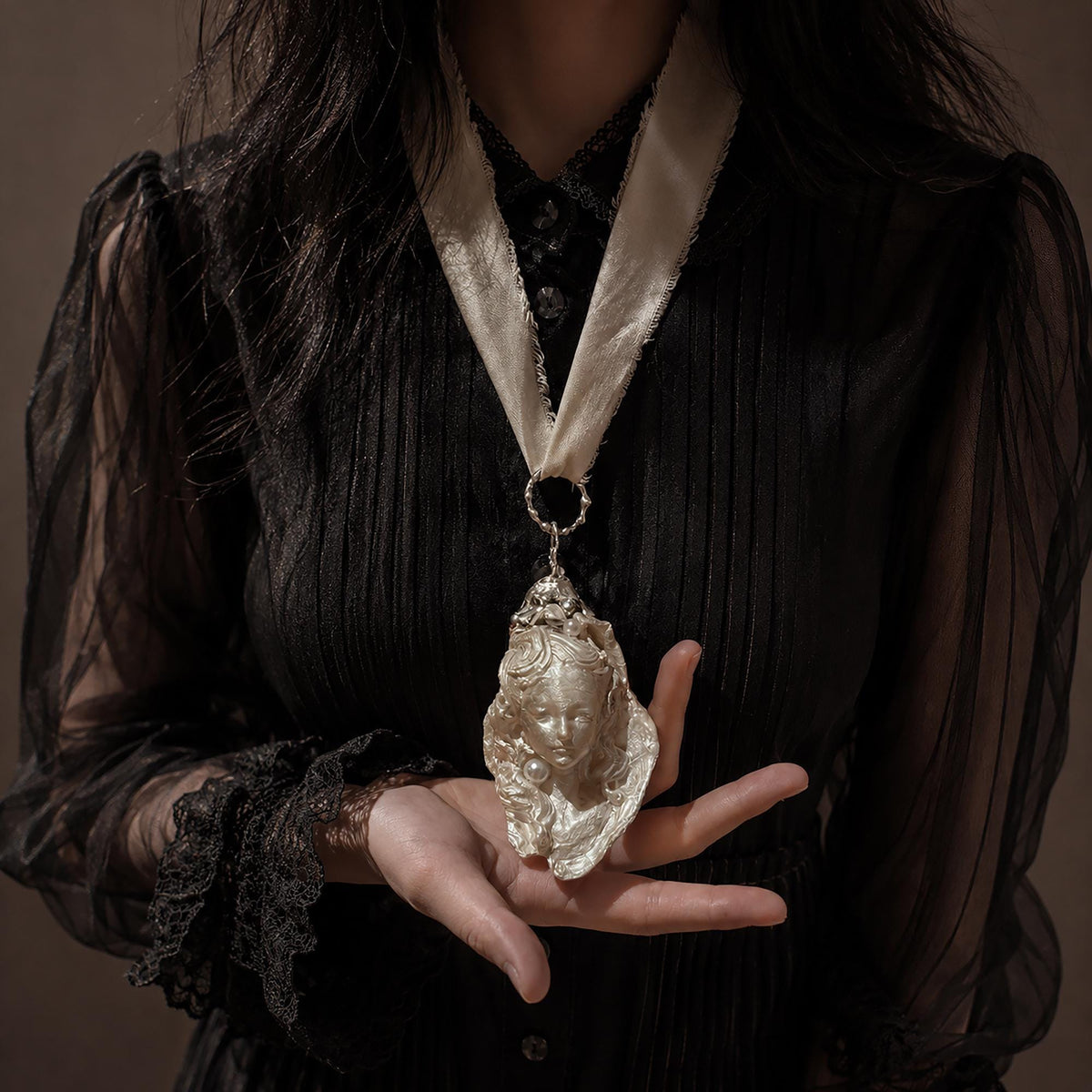 Oyster Baroque Sacred Icon — artwork and styling view 2