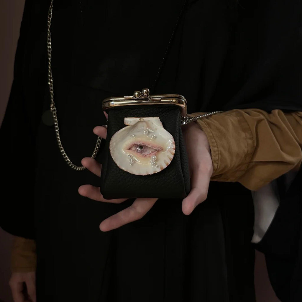 Oyster Eye Mini Crossbody — artwork and styling view 2