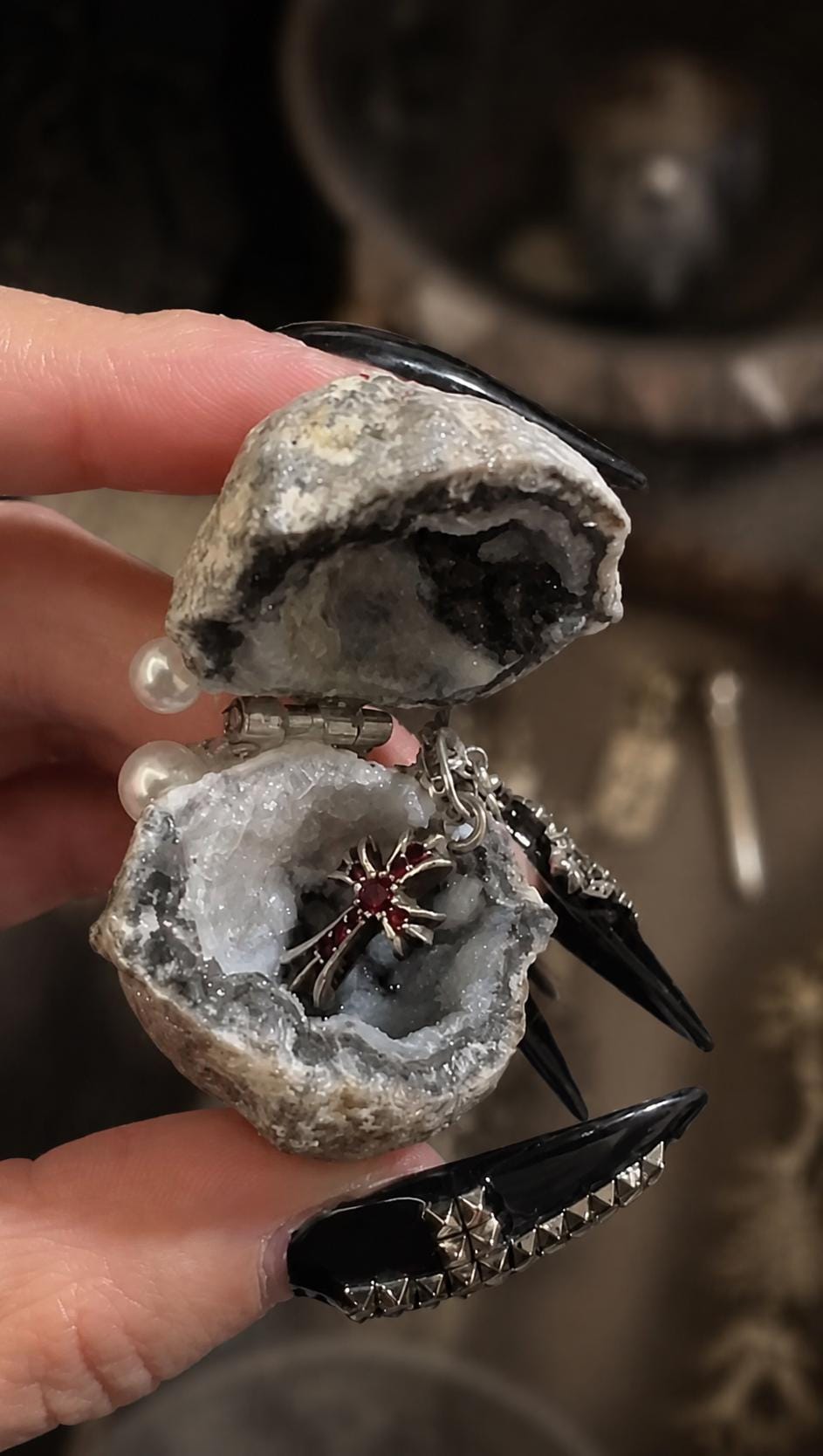 Geode Shell Trinket Box — view 2