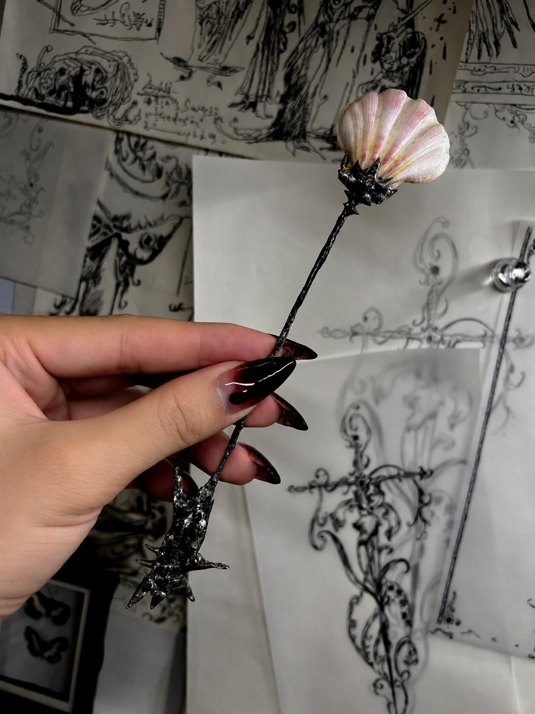 Decorative Shell Spoon — view 2