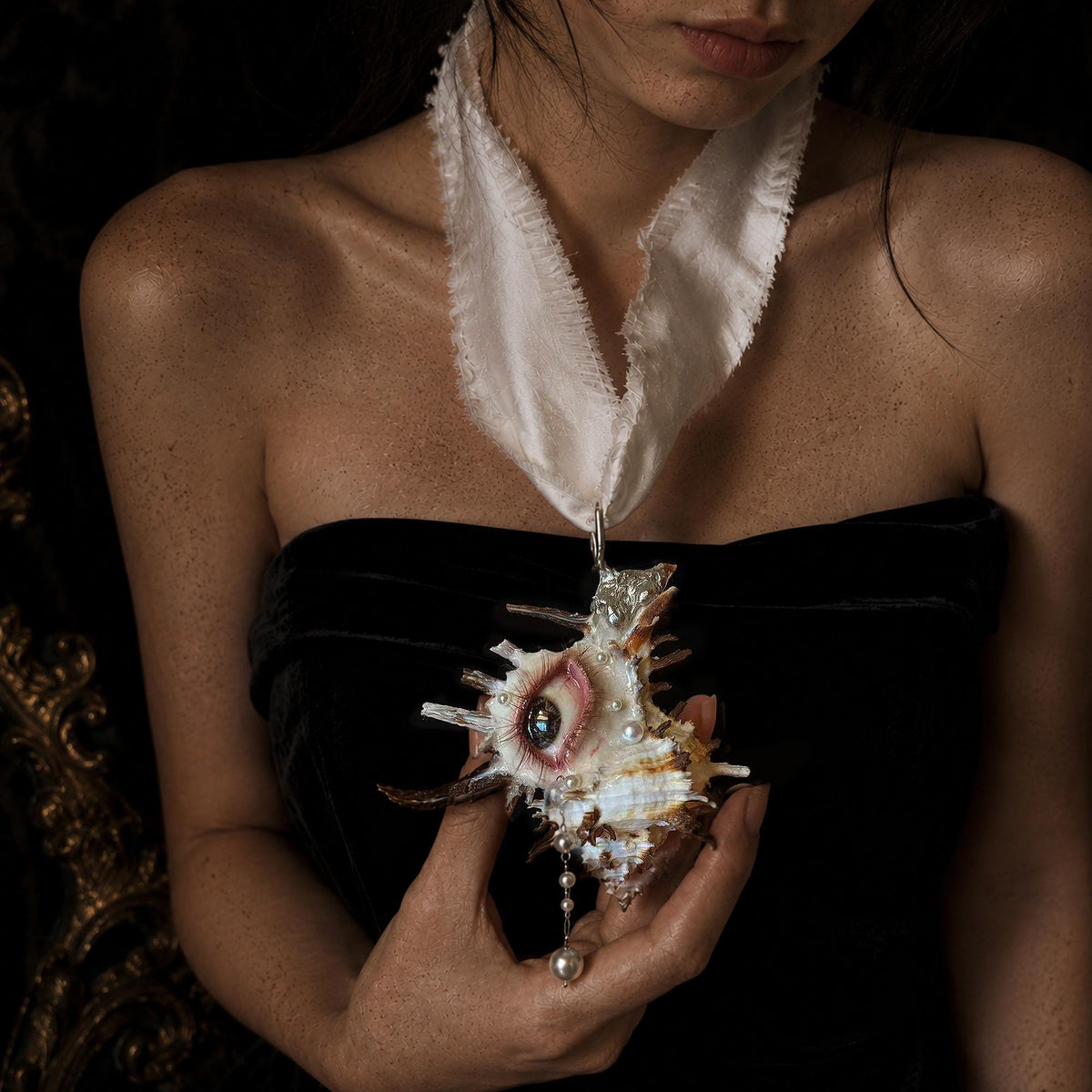 Abyss Guardians — Shell Eye Necklace or Sculpture — view 3