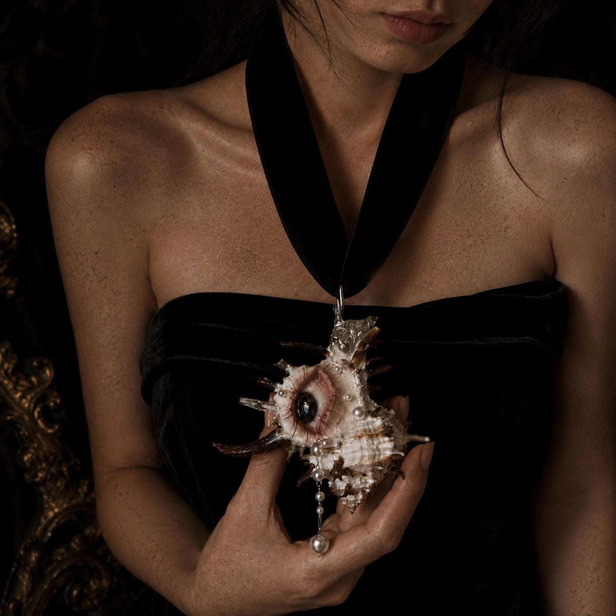 Abyss Guardians — Shell Eye Necklace or Sculpture — view 6