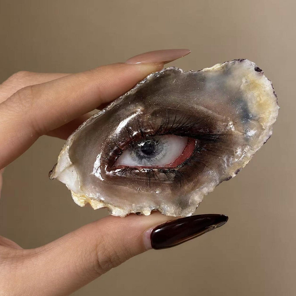 Lilith Grey Temptation — Oyster Eye Brooch, Choker or Charm — primary view